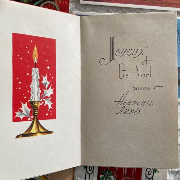 Cartes de Noël vintage - paquet de 10 - Picture 4 of 5
